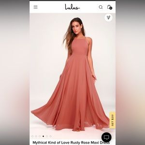 NWT- Coral, Lulus - Mystical Kind of Love Maxi Dress- Size XS